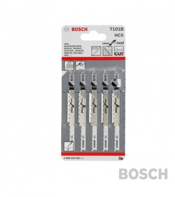 HOJA CALADORA BOSCH T101B x5u. corte limp.mad